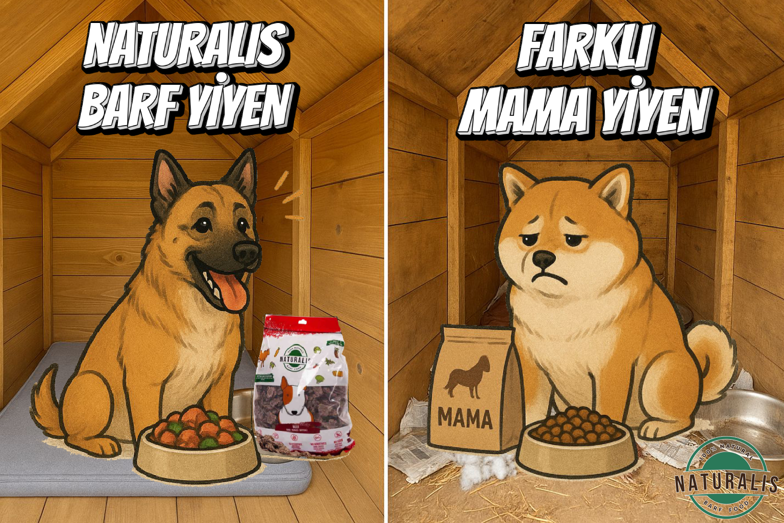 BARF ve Hazır Mamalar Arasındaki Farklar | Köpek Beslenmesi - Naturalis Barf