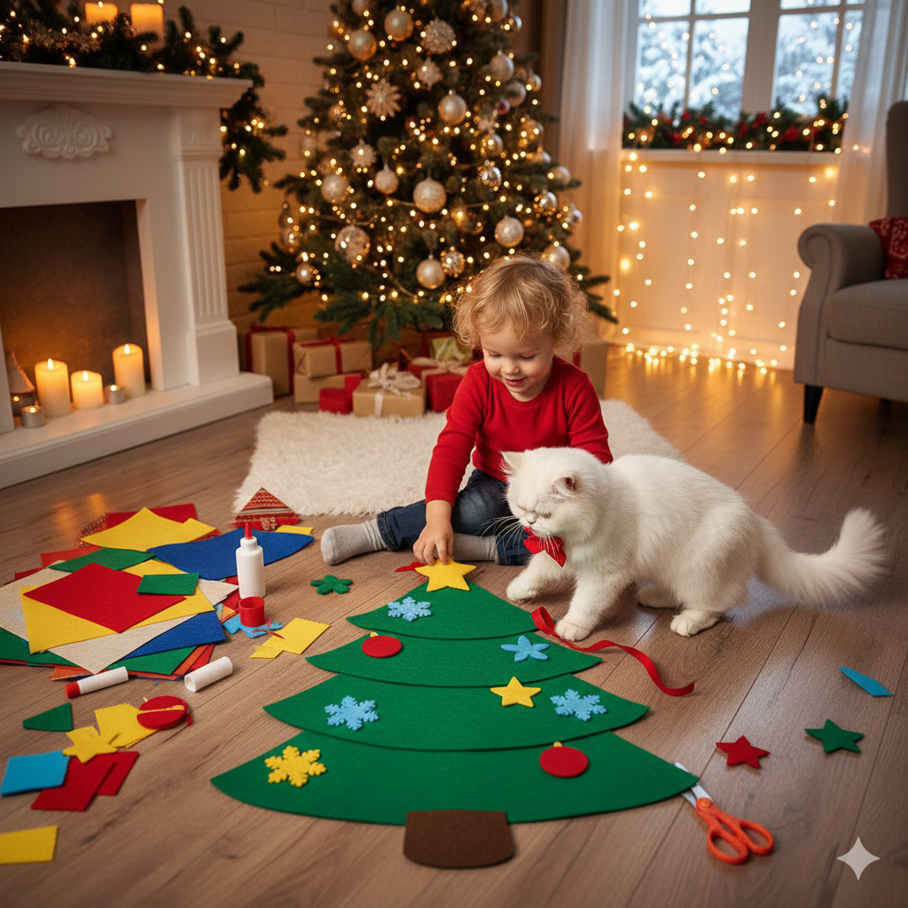 Kediler ve Yılbaşı Dekorasyonları: Neden Dikkatli Olmalıyız?